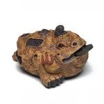 Yixing Purple Clay Bark Golden Toad Tea Pet Creative Tea Games Figurine Play Toys Statue Ornaments Tea Items Collection - Image 6