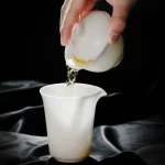 Mutton Fat Jade Covered Bowl Dehua White Porcelain Teapot Household Pottery Kungfu Tea Set Unglazed Ice Dragon Egg Pot Teaware - Image 4