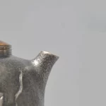 「翠莲壶 · Verdant Bloom」 — 200ml Handmade 999 Sterling Silver Teapot (Lotus Motif · Enamel Lid · Gilded Accents · High-End Small Gongfu Teapot) - Image 5