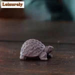 Yixing Purple Clay Wealth Turtle Tea Pet Ancient Tea Games Tea Figurine Play Toys Tea Statue Ornaments Can Be Raised For Tea