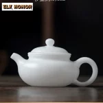 High-end Ice Jade Porcelain Teapot Luxury Tea Infuser Pot Household Tea Brewing Kettle with Ball Hole Tableware Supplies Craft - Image 6