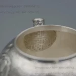 「霜葫西施壶 · Frosted Gourd」 — 180ml Handmade 999 Sterling Silver Teapot (Xishi Form · Frosted Finish · Gourd-Inspired Body · Built-in Filter) - Image 4