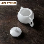High-end Ice Jade Porcelain Teapot Luxury Tea Infuser Pot Household Tea Brewing Kettle with Ball Hole Tableware Supplies Craft - Image 5