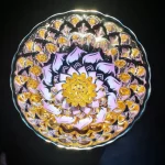 Tianshan Snow New Lotus Purple Aura Blue Handmade Silver Inlaid Cup Kiln Opening