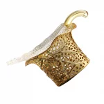 1Set Creative Metal Tea Strainer Heat-Resistant Leaf Shaped Filter Adornment Home Accessory Metal Tea Strainer - Image 2