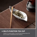 Ceramic Tea Separator Cup Elegant Tea Dispenser Practical Multi-Function Brewing Cup for Home Office Gathering - Image 3