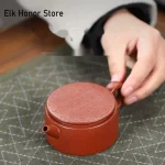 「德钟壶 · Emberline Mini」 — 125ml / 180ml Handmade Yixing Purple Clay Teapot (Raw Ore Downslope Mud · Compact De Zhong Form) - Image 2