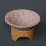 Japanese Style Filter Bamboo Set Base Ceramic Funnel Tea Tea Filter filtration Non-porous Tea Strainer Compartment Tea