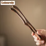 Solid Wood Tea Tweezer Elegant Cooking Tongs Gadget Tea Clip For Toast Bread Pickles Kung Fu Tea For Tea Accessories Ornaments
