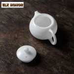 High-end Ice Jade Porcelain Teapot Luxury Tea Infuser Pot Household Tea Brewing Kettle with Ball Hole Tableware Supplies Craft - Image 5