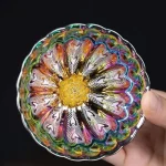 Peacock Tea Cup 140ml Colorful High-quality Ceramic Master Cup Antique Kiln Meditation Teacup Household Small Tea Bowl