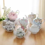 「玫瓷英壶 · Rosecourt」 — 400ml Bone China Teapot (45% Bone Ash · English Afternoon Tea Style · High-Grade Porcelain · Wedding & Gift-Ready) - Image 2
